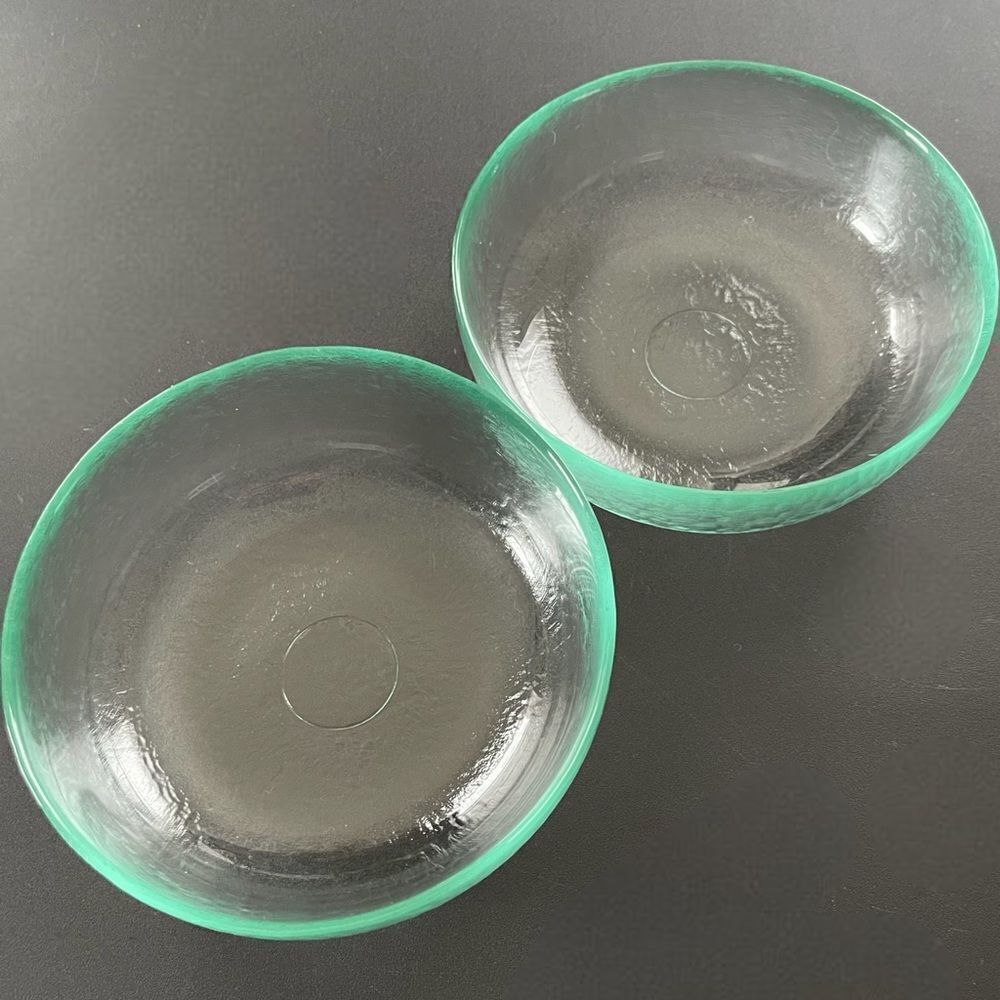Elegant Glass Serveware Set - Green